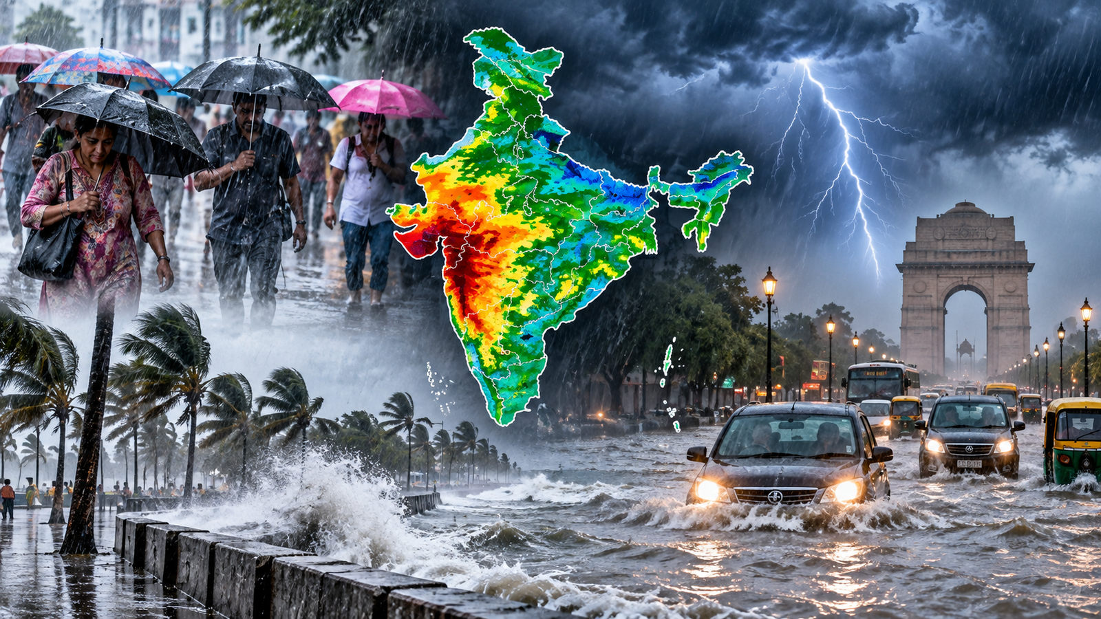 देश के कई राज्यों में भारी बारिश का अलर्ट, गुजरात-महाराष्ट्र समेत कई राज्य प्रभावित