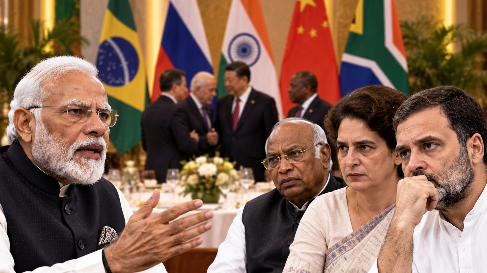 BRICS डिनर में कांग्रेस के तीन CM नहीं पहुंचे, BJP ने साधा निशाना