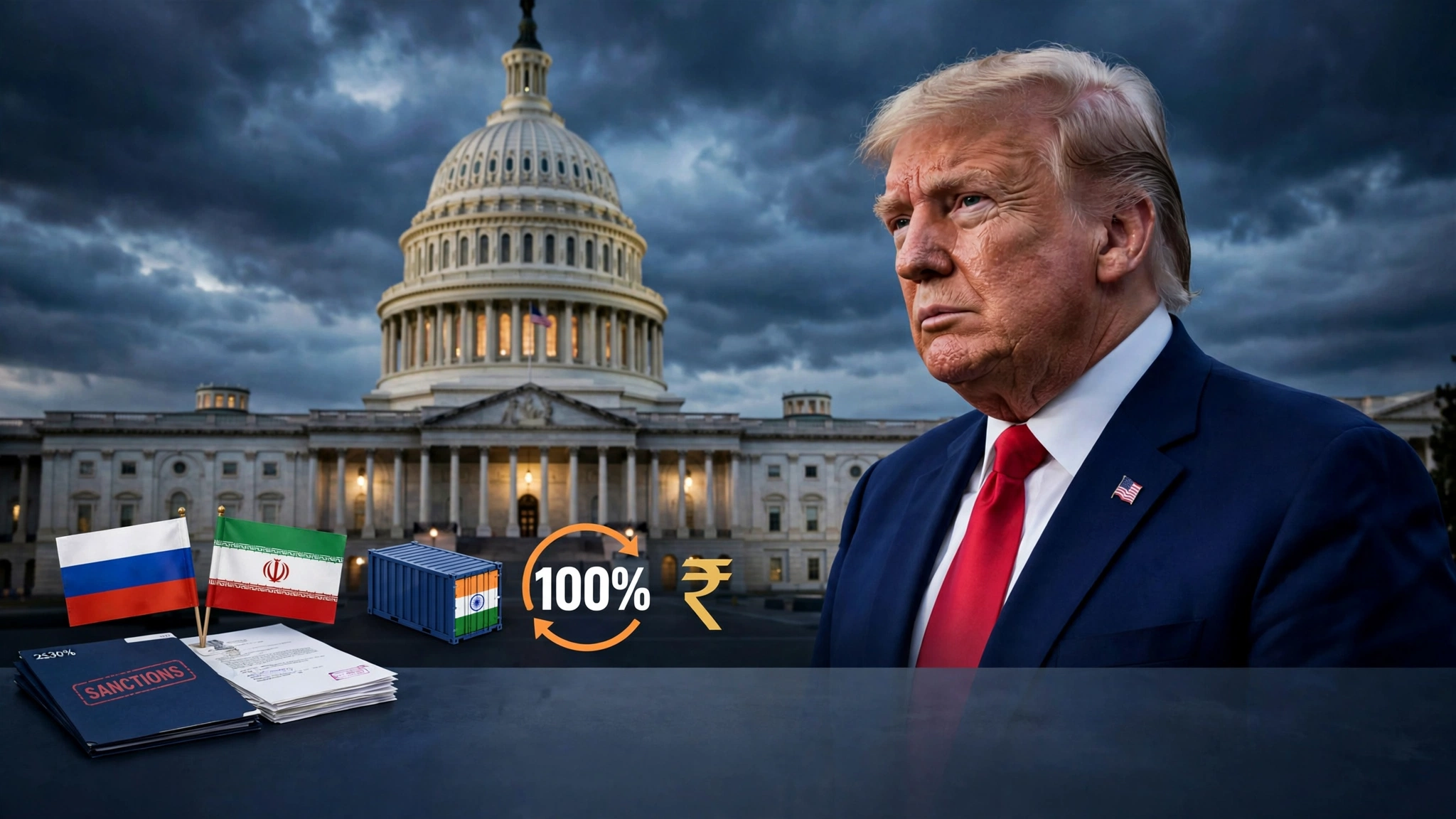 रूस-ईरान प्रतिबंध बिल पास, भारत पर 100% टैरिफ का रास्ता खुला; अब ट्रंप के फैसले पर नजर